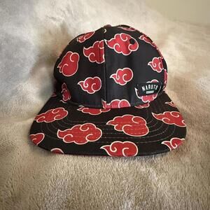 Naruto Shippuden Company Snapback With Red Clouds